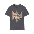 Sunset Mountain Skyline T‑Shirt — Mountain Outline with Reflective Lake Design