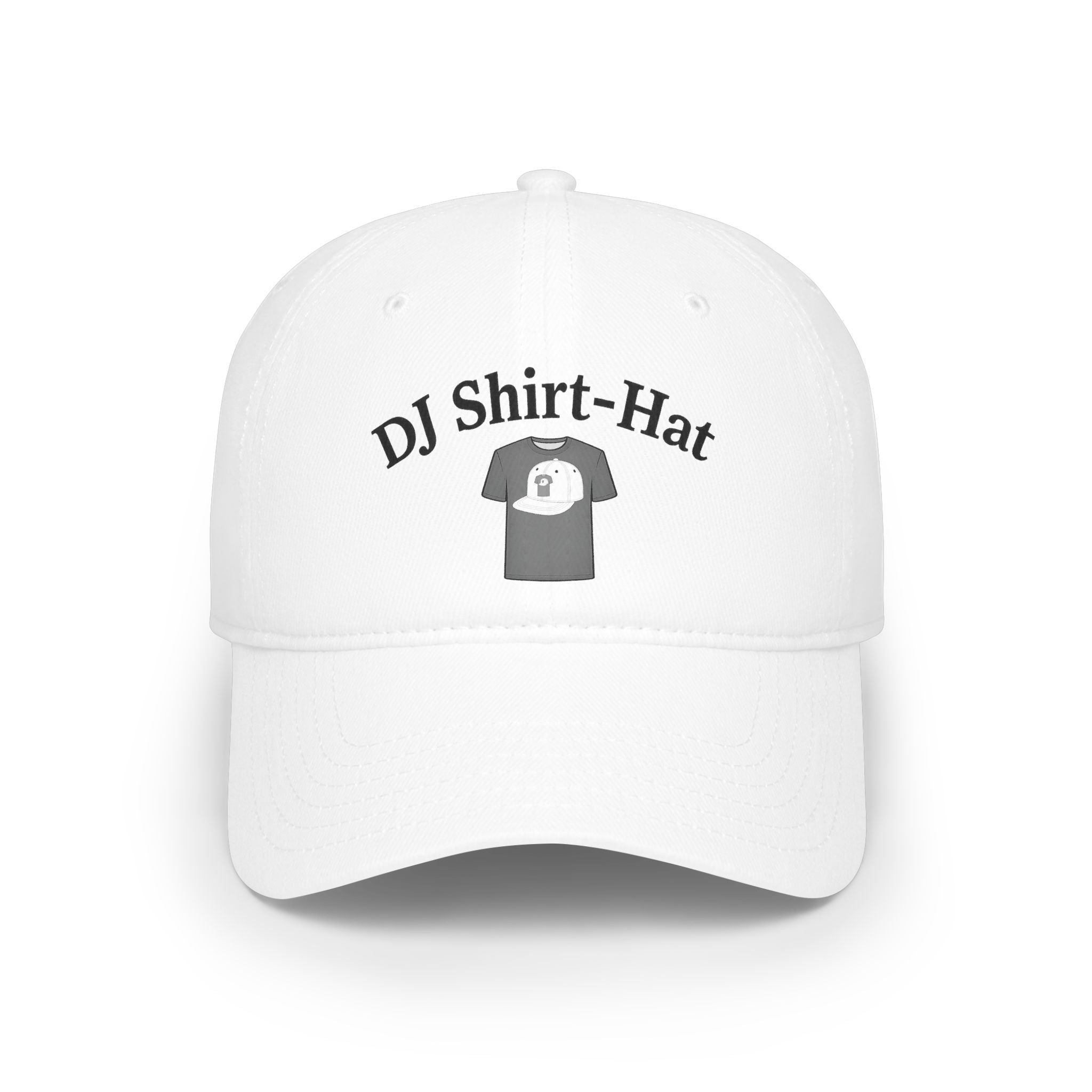 DJ Shirt-Hat, Hat™ | (White Hat, Gray Shirt)